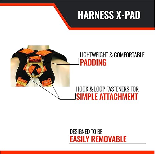 Miniatura 4 de Malta Dynamics Arnés X-Pad, soporte trasero acolchado para arneses de seguridad y protección contra caídas