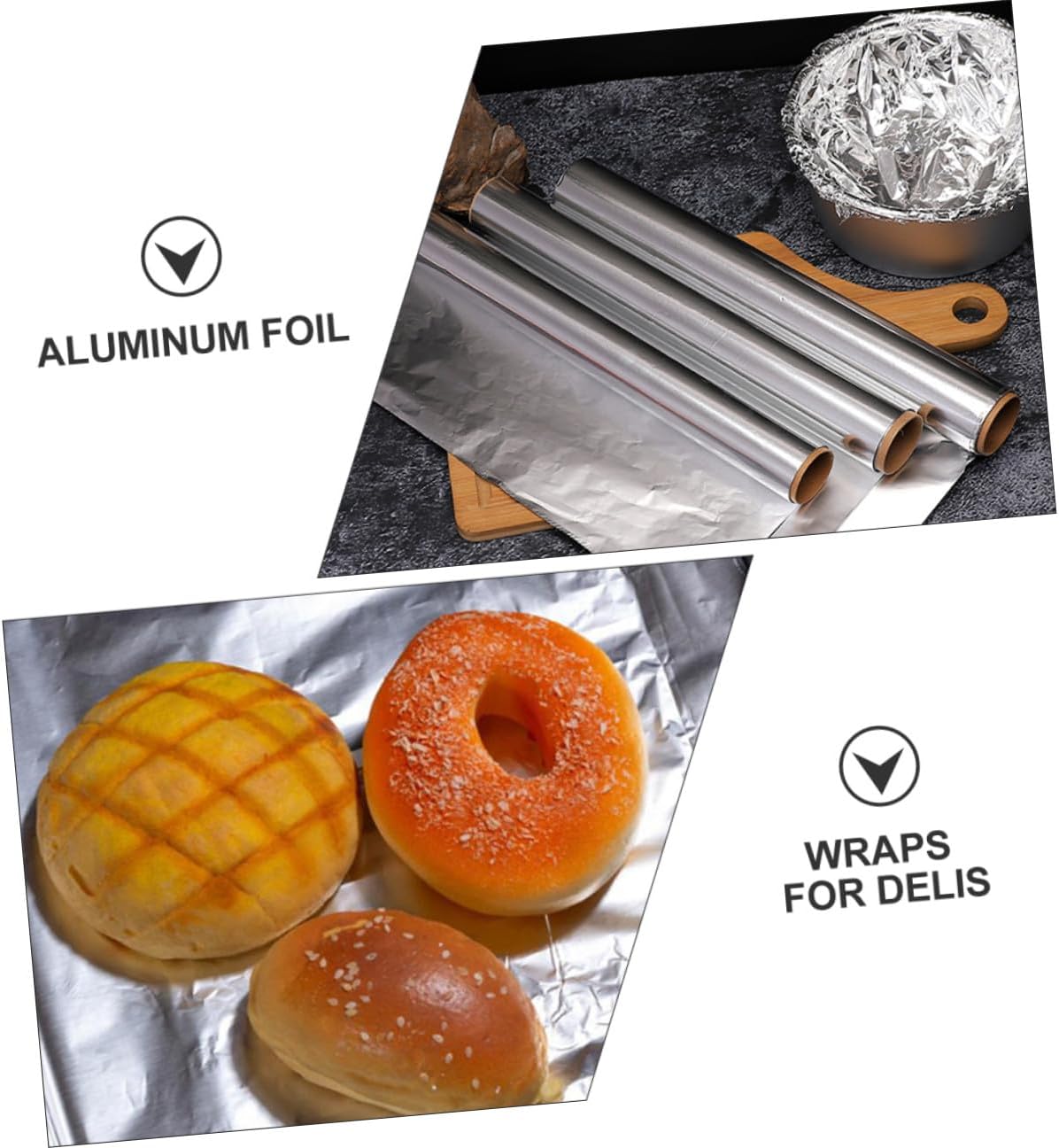 4 Rolls Heavy-duty Aluminum Foil Multipurpose Kitchen Wrap for Bbq Baking Oven Use Heat Resistant Food-safe Wrapping to Prevent Sticking and Preserve Flavor