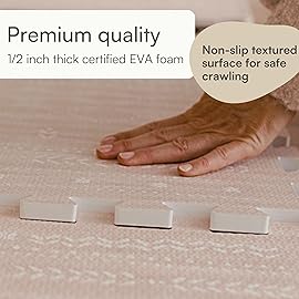 Lillefolk Baby Play Mat for Floor - 4x6ft Dusk | Soft Non Toxic Premium EVA Foam Tiles for Tummy Time, Crawling & Playroom - Waterproof Interlocking Floor Mat for Babies & Toddlers (6 Tiles)