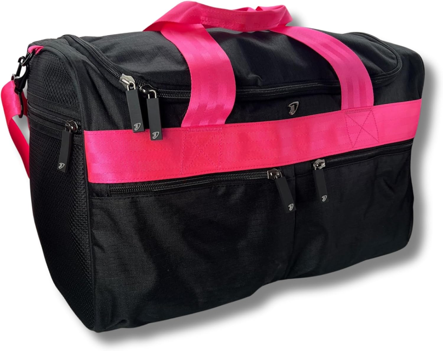 Dream Duffel Elevate Gym Bag, Sports Duffle with Shoe Pockets, Insulated Compartment, and Durable Design, 19"x12"x11.5", Black