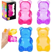 Fidget Toys, Stress Balls for Adults, Squishy Stress Relief Toys, Sensory Squeeze Toy for Anxiety Relief, Finger Exercise Tool, Birthday Easter Gifts for Kids, Stocking Fillers