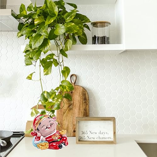Miniatura 2 de Estatua del Dios de la Riqueza CAI Shen, decoración de Feng Shui, Wencaishen Caishen, Dios de la riqueza, decoración de Feng Shui, regalo de Feng