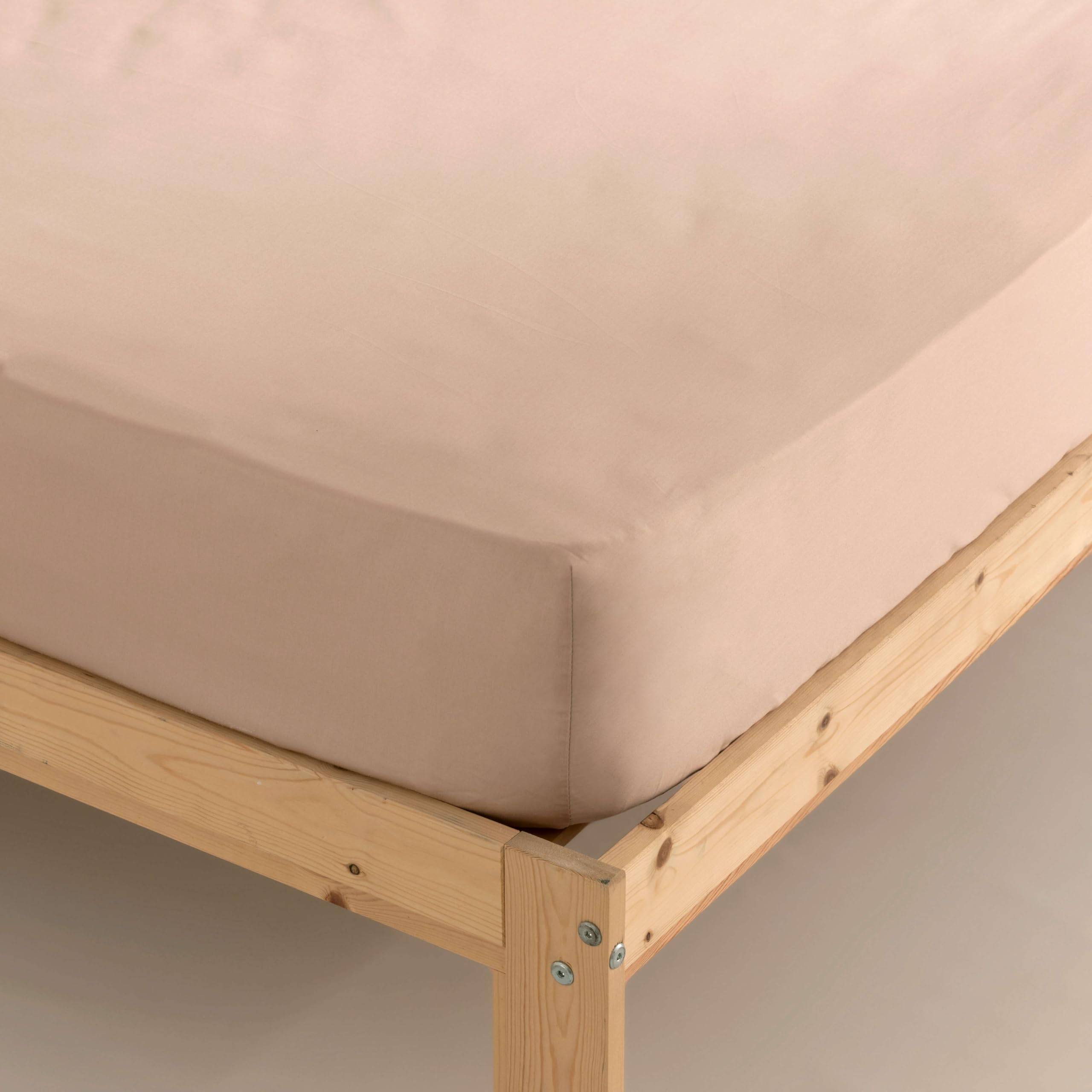 BELUM | Bajera Satén 100% Algodón 300 Hilos Cama de 150/160 - Medida Producto: 160x200cm + 35 cm Fuelle Modelo: Pink | Bajera Satén Tacto extrasuave y Agradable