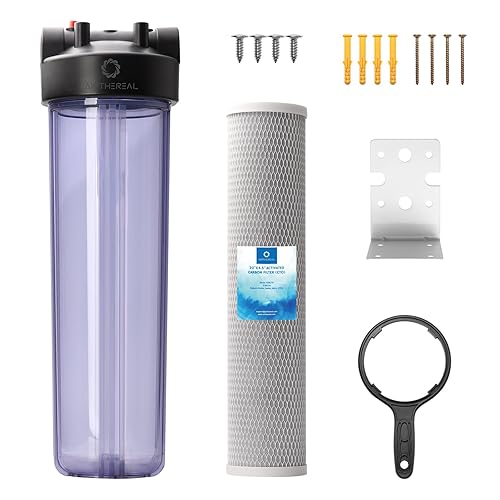 Miniatura 1 de Airthereal Carcasa de filtro de agua para toda la casa, filtro de sedimentos para agua de pozos y ciudades, cartuchos de filtro de agua de