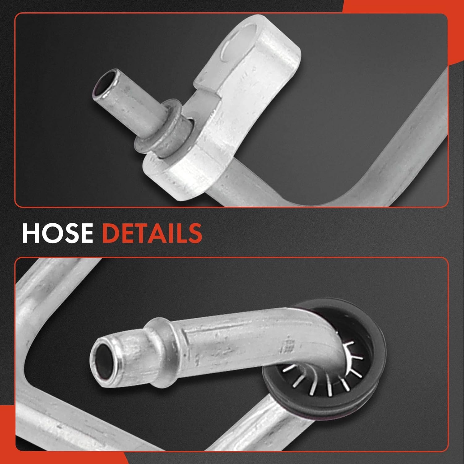 A-Premium Automatic Transmission Oil Cooler Line Hose Assembly Compatible with Chevrolet Equinox GMC Terrain 2010-2017 2.4L