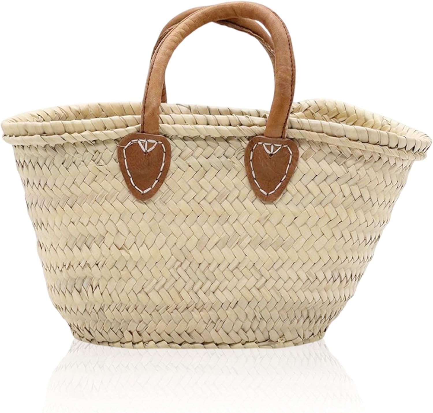 French Basket, Small Straw Bag for Bridal Party, Wedding Tote, Bridesmaid Gift, Wicker Basket with Handle, Handmade Decor
