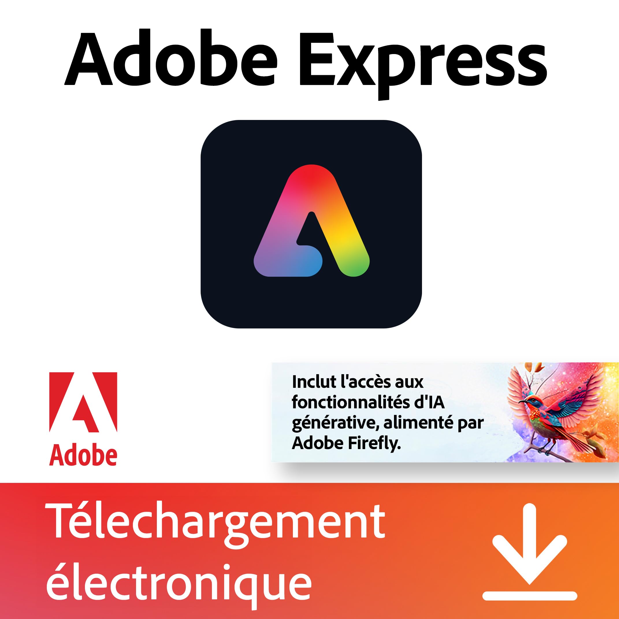 Adobe Express Premium|Abonnement |Web, Android et iOS |100G|Téléchargement