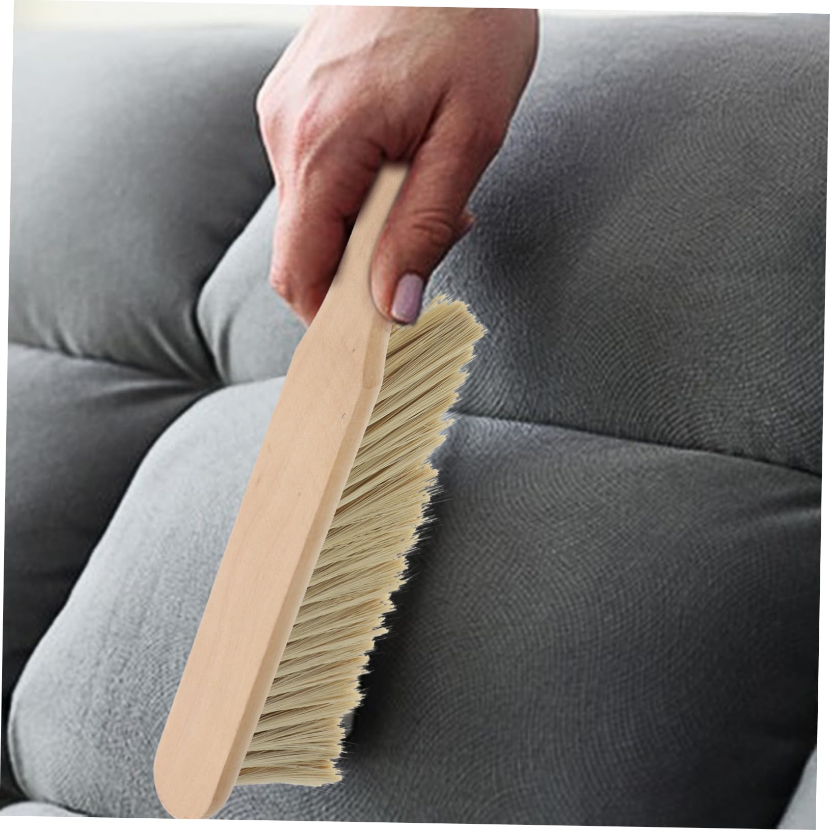 Gogogmee 2pcs Hand Broom Cleaning Brushes for Household Use Poplar Bathroom Cleaning Tools Dusting Brush