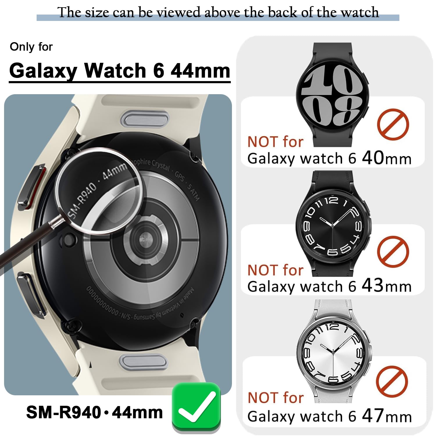 RIHCONE Series Lot de 10 coques compatibles avec Samsung Galaxy Watch 6 (44 mm 2023) résistante aux chocs et aux chocs avec protecteur d'écran HD, accessoires pour Samsung Watch 6 (44 mm, 44 mm)