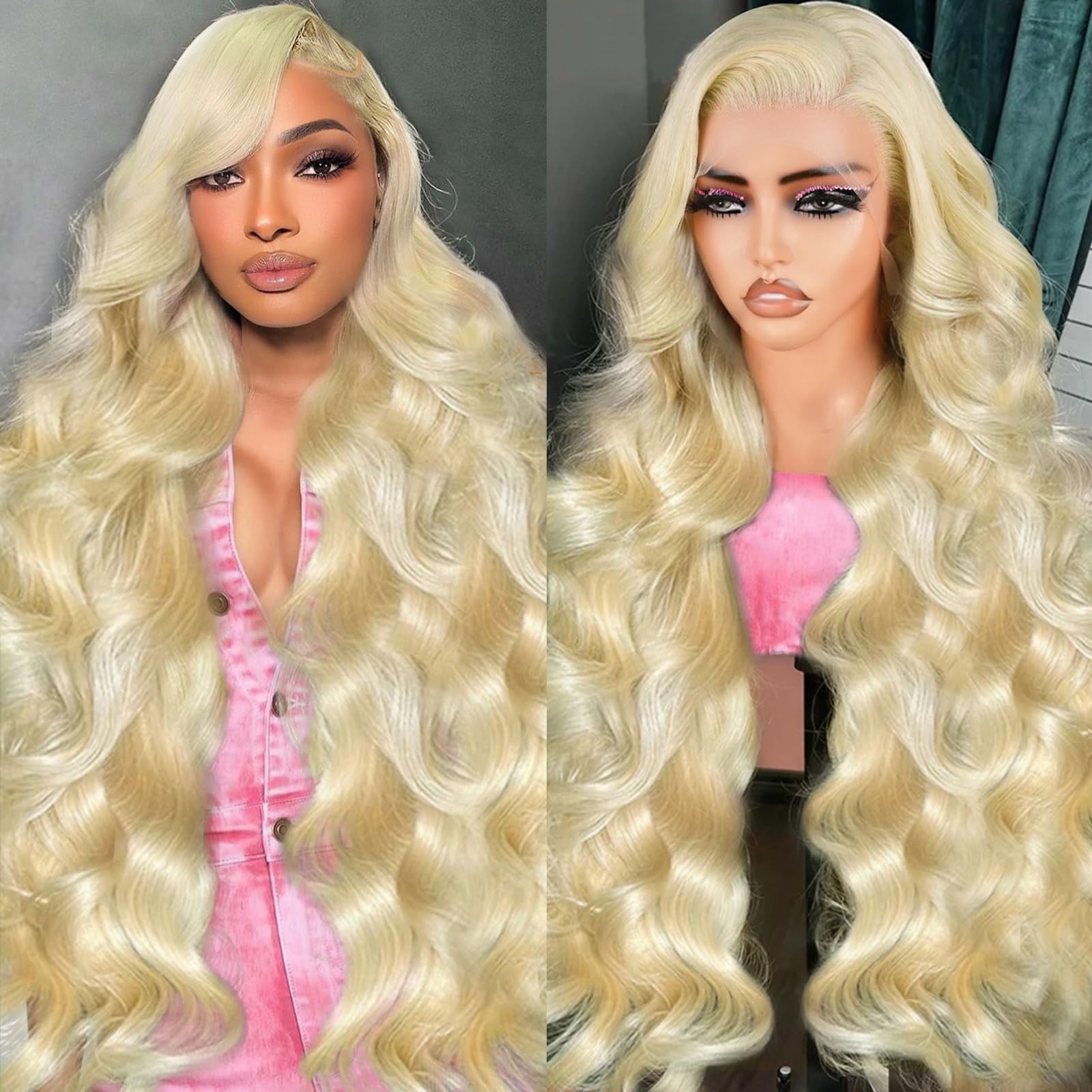 BOTNNS 613 Lace Front Wig Human Hair 200 Density 13x6 Blonde Wig Human Hair 613 Body Wave Human Hair Wig Blonde Lace Front Wigs Human Hair Pre Plucked