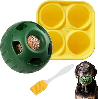 Schleckball für Hunde, Pupsicle Kauspielzeug aus Naturkautschuk, Leckerli-Tablet