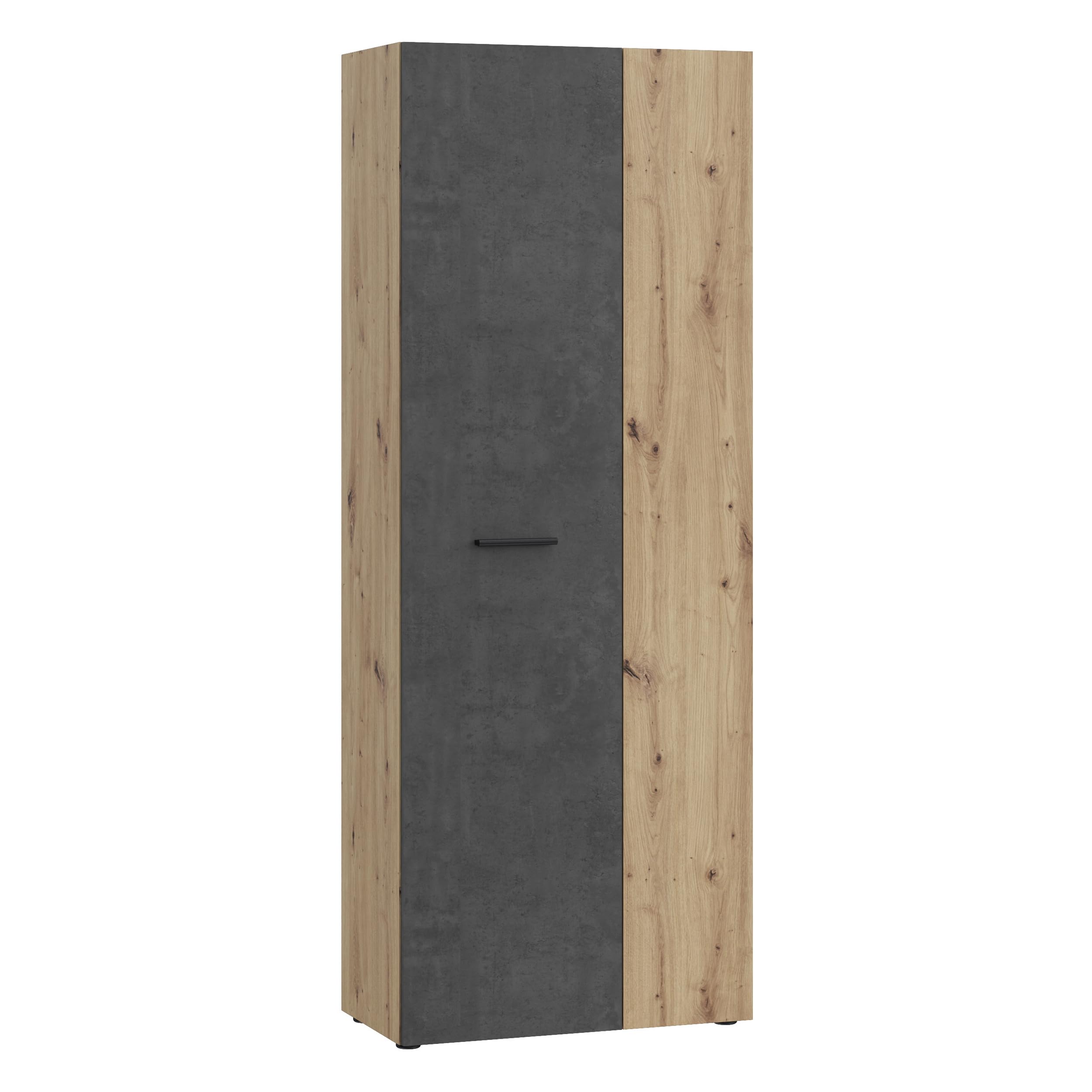 FORTE NET106 Schrank 70 180, Mehrzweckschrank, Staubsaugerschrank, Abstellraum, Drehtürenschrank, 2-türig mit Einlegeböden… – Ansicht 4