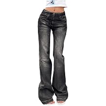 EMMIOL Women High Waisted Flare Jeans Y2K 90s Vintage Stretchy Bootcut BBL Denim Pants Bell Bottom