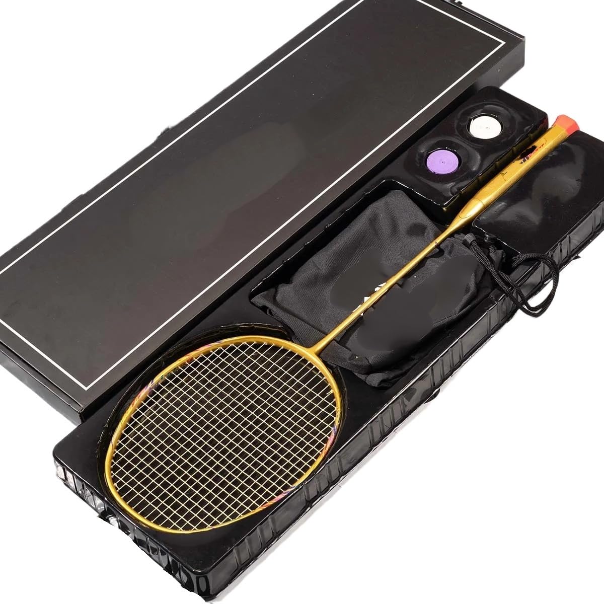 Badminton Set Racchetta da Badminton 8U 65g Professionale in Fibra di Carbonio Ultraleggera