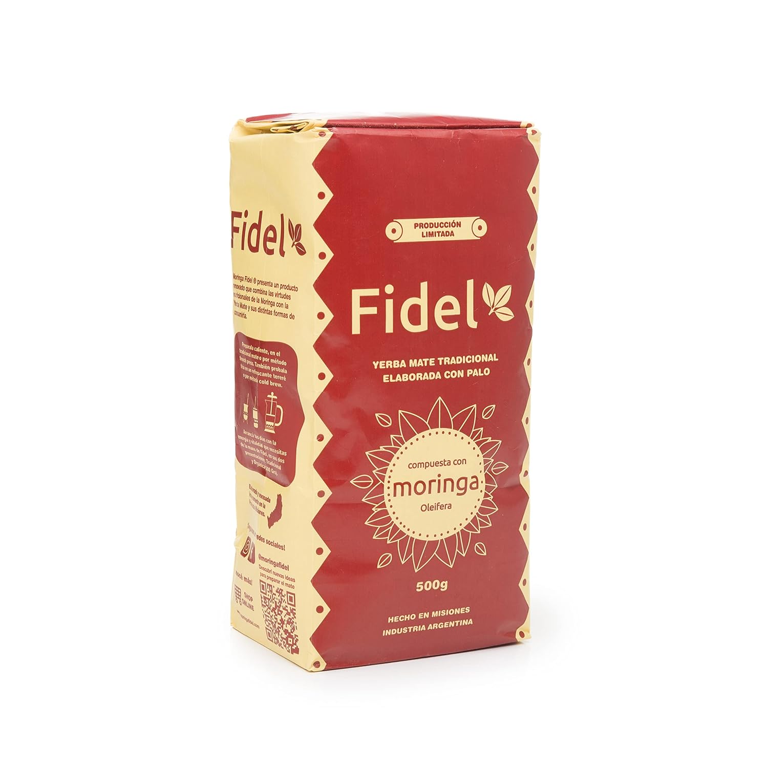 THEARG Yerba Mate Fidel with Moringa oleifera 500g/1.1lb