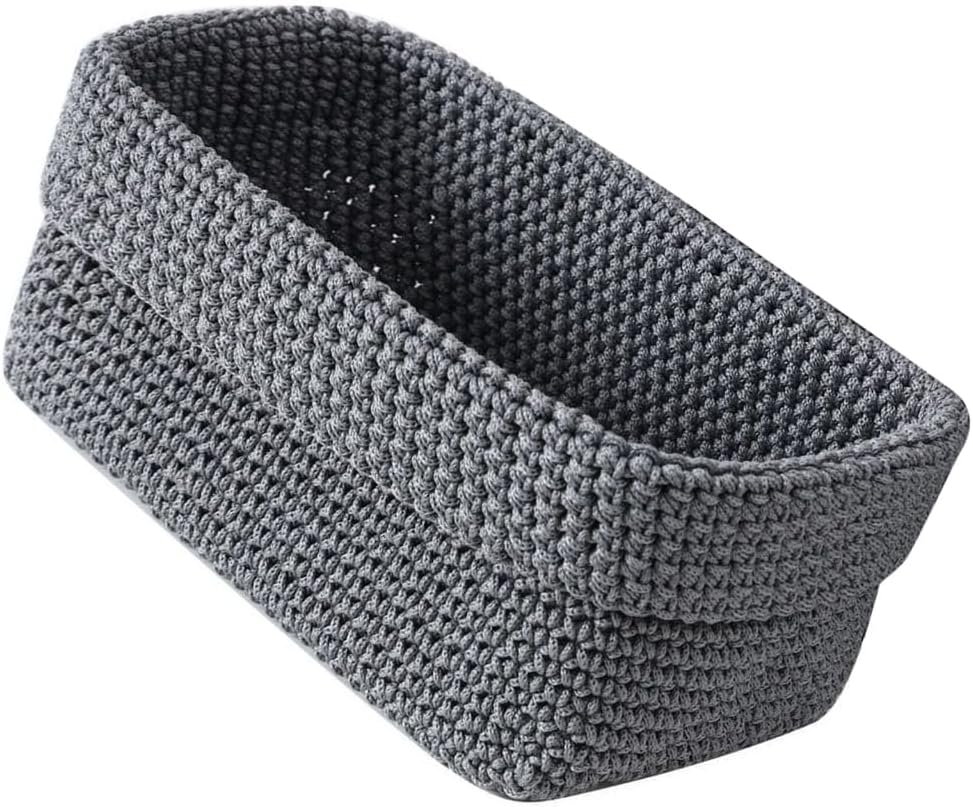 Shelf Closet Storage Baskets Bins,Woven Storage Basket for Organizing/Storage