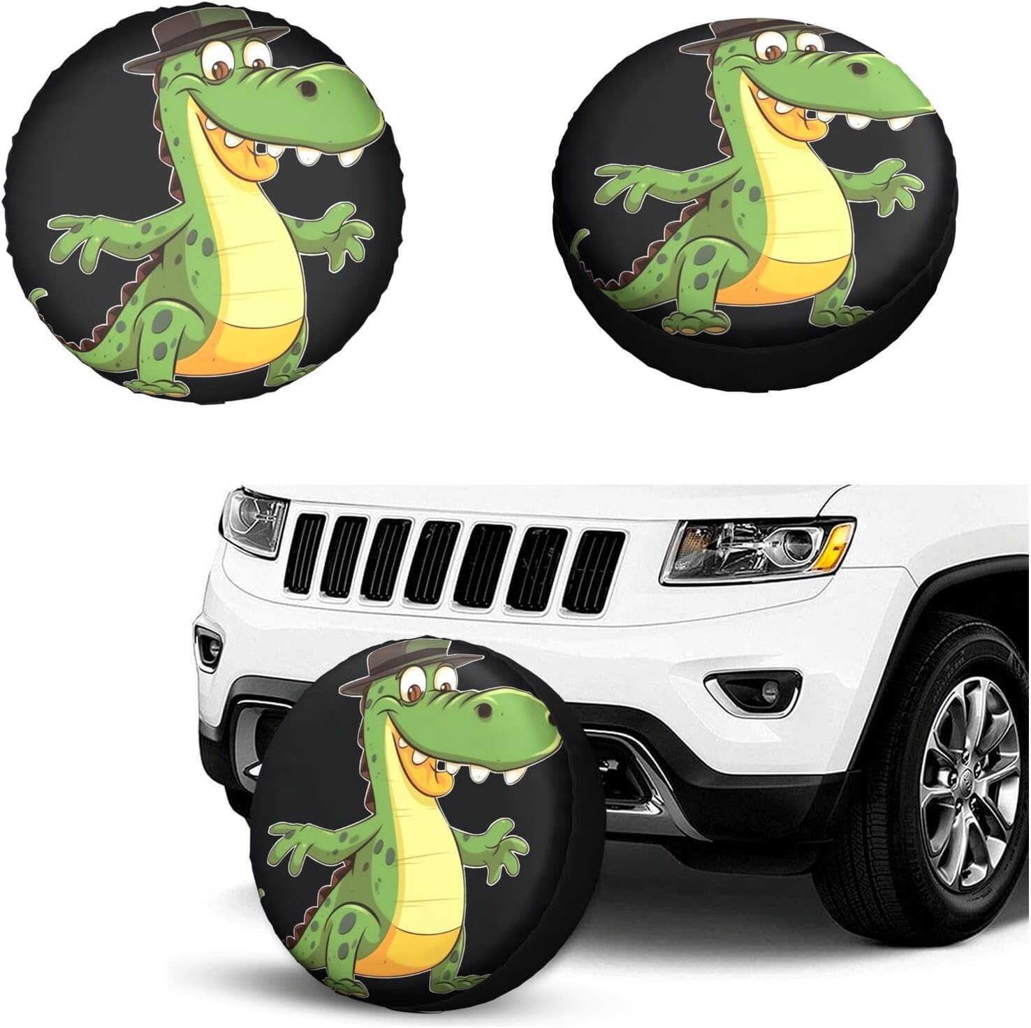 14 Inch Tire Cover Weatherproof Dustproof Spare Tire Covers Sun Protection image 2