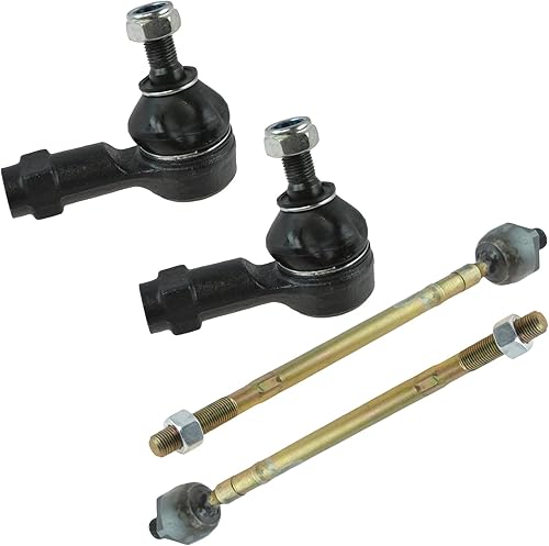 Miniatura 743 de TRQ Juego de varillas de acoplamiento delanteras interiores y exteriores, 4 piezas, compatibles con Chevrolet Cruze 2016-2019 de 16-19 voltios