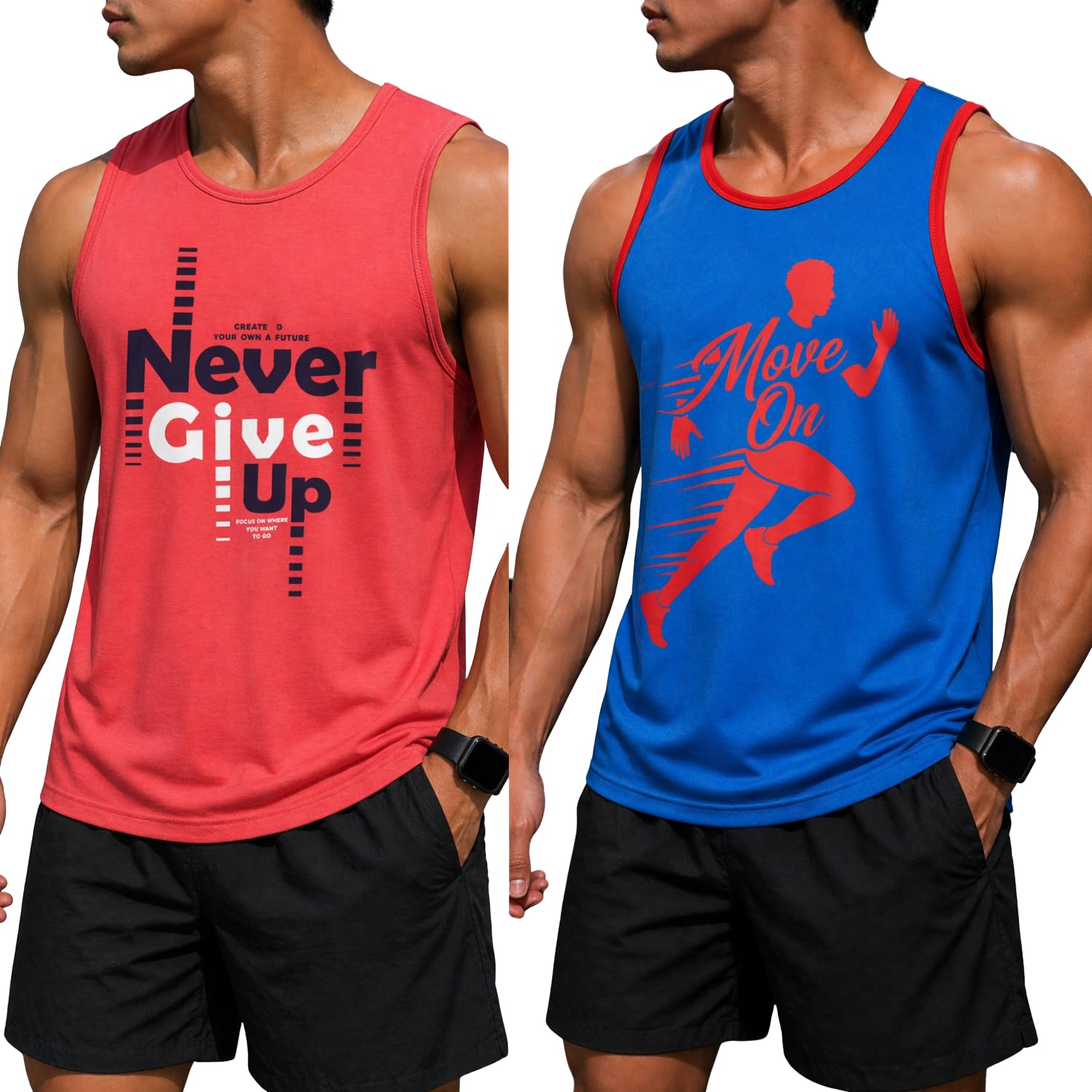 s.l. madhok Men’s Gym Vest Combo | Regular Fit Cotton Sleeveless Sando for Men's (Pack of 2)-picture-14