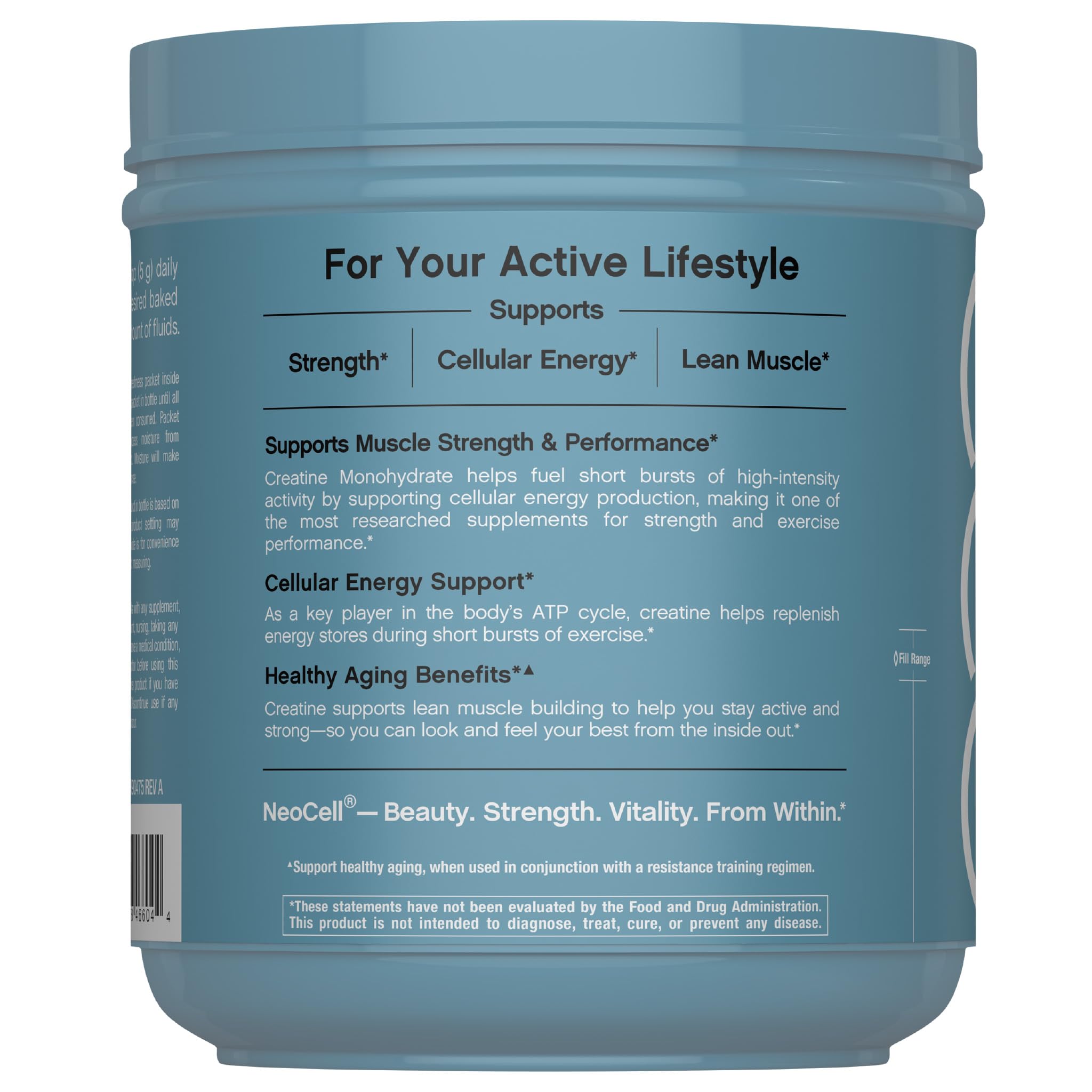NeoCell Creatine Monohydrate Powder | 1.1 lb | Unflavored — Amazon image 3
