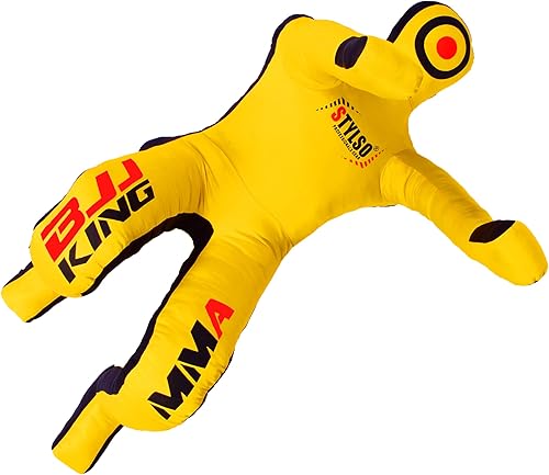 Miniatura 32 de Grappling Dummy for Adults, Unfilled Wrestling Dummy, Hanging Jiu Jitsu Dummy for BJJ, MMA, Judo, Karate, Martial Arts Negro sentado