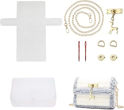 SXYYDSG 1 Set Blank Needlepoint Canvas Sheets, Hand- Knit Woven Bag Making Tool, DIY Plastic Mesh Canvas Sheet Knitting Kit for Handmade Yarn Knit Crochet Projects and DIY Sewing Bag