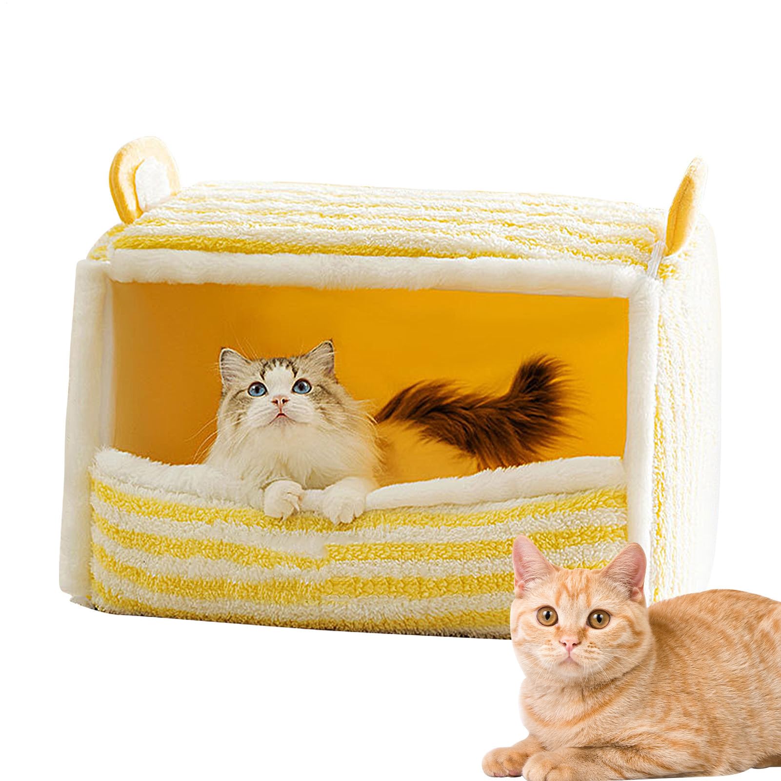 Mousse à mémoire chaude pour chat, cabane isolante et ergonomique contre le froid