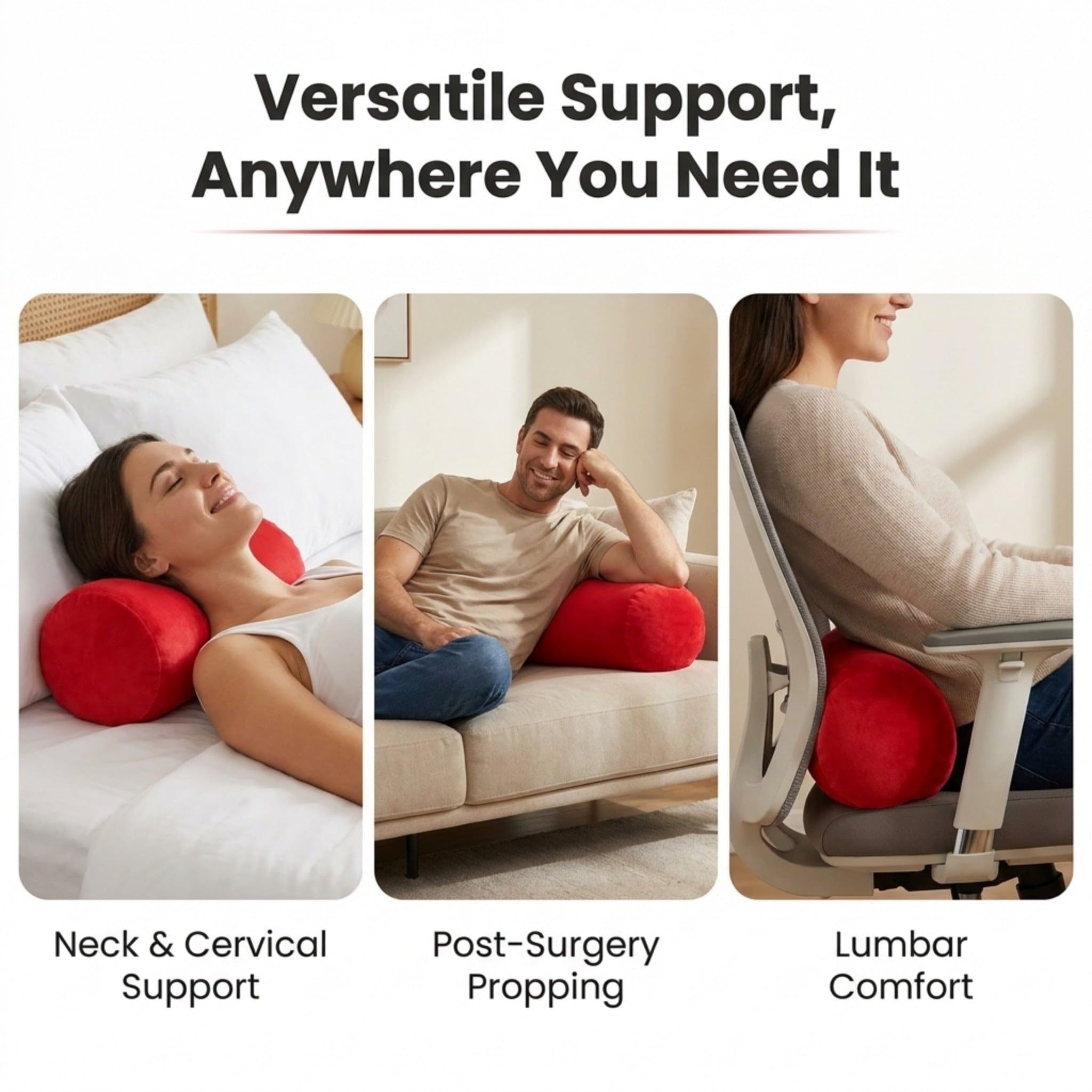 Amazon.com: Mooshi Squish Microbead Pillow, 14 x 7 in. - Squishy