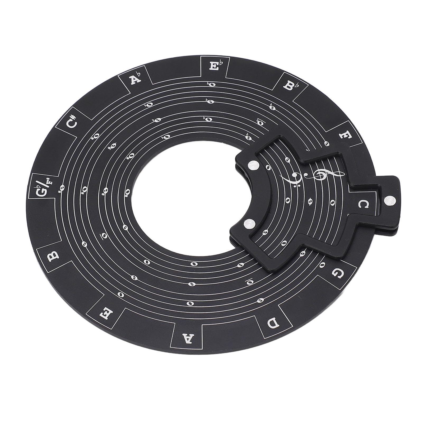 Herramienta de Acordes de melodía: Música de Rueda de Acordes de Aleación de Aluminio Aprendizaje de Quintos Diagramas de la Rueda de Acordes de la Rueda Acordes de Maste para