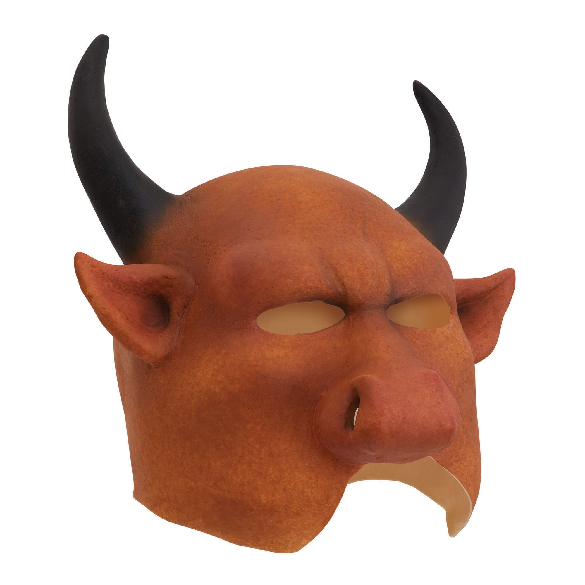Bristol Novelty BM554 Bull Mask Mythical (Mouth Free), Men, Women, Brown, Black, One Size