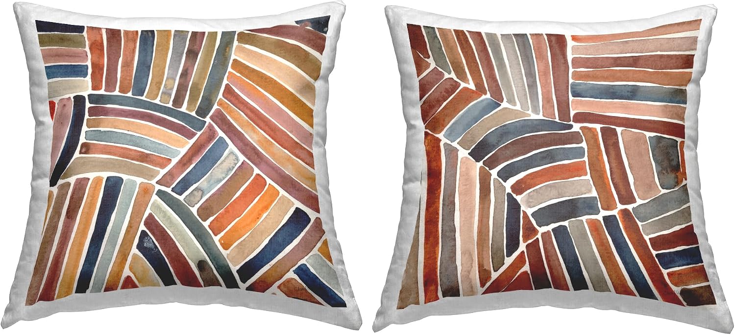 Stupell Industries Circular Geometric Pattern Abstract Deco Collage Design by Victoria Barnes