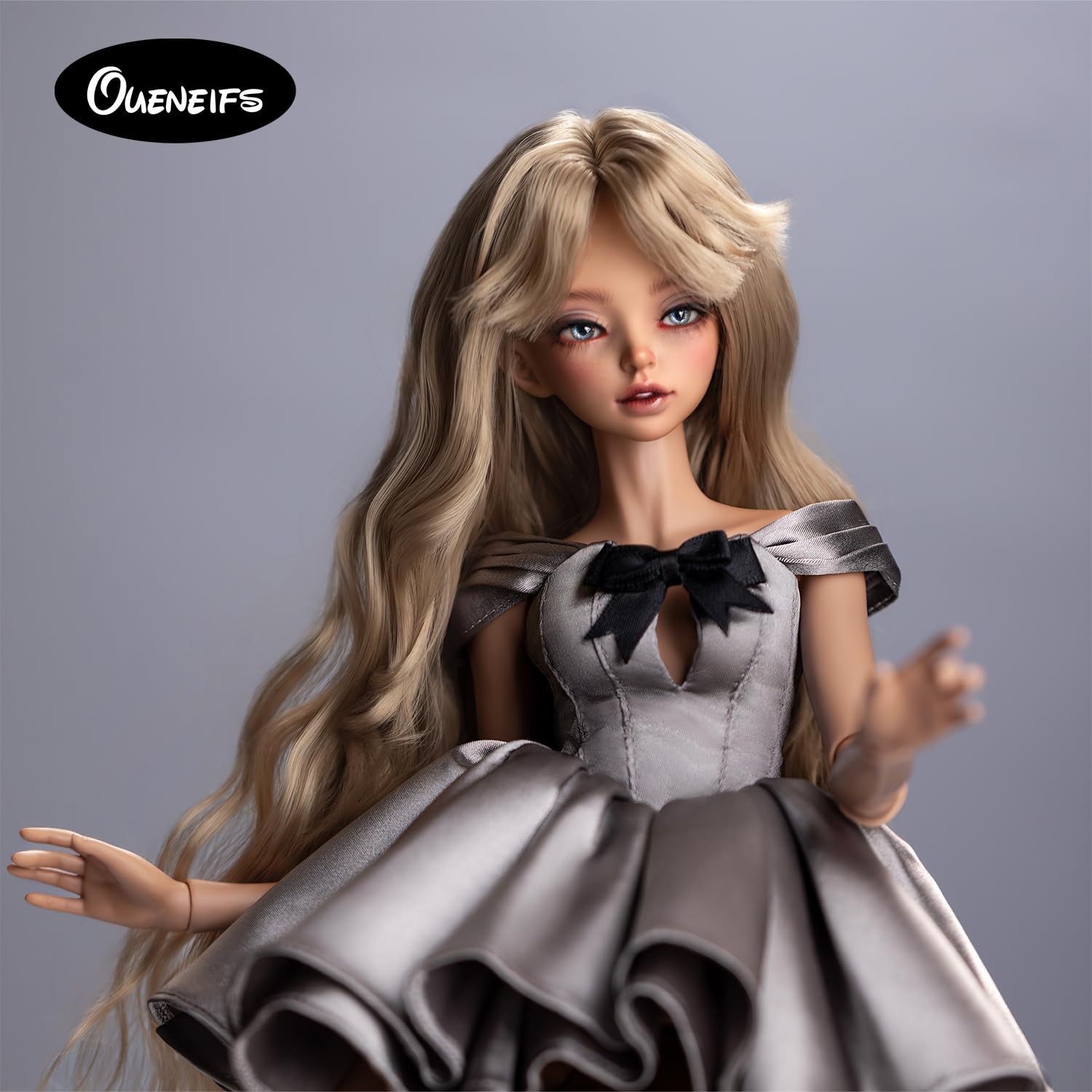 Oueneifs BJD Puppe 1/4 Isetbjd Fullset C mit modernem Couture-Kleid aus Kunstharz für 15+ Jahre alt