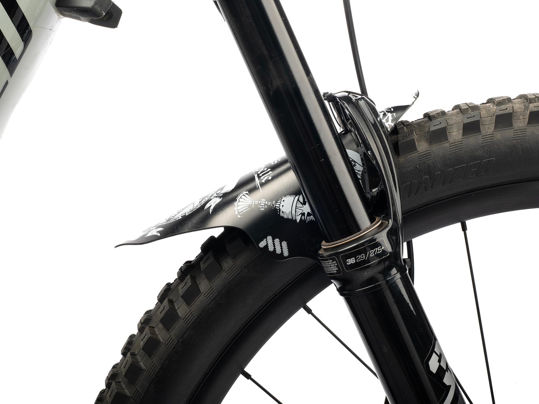 All Mountain Style Schutzblech Mountainbike Vorne AMS Mudguard – Schutz vor Schlamm und Spritzwasser – Leicht zu Montieren – Universal 