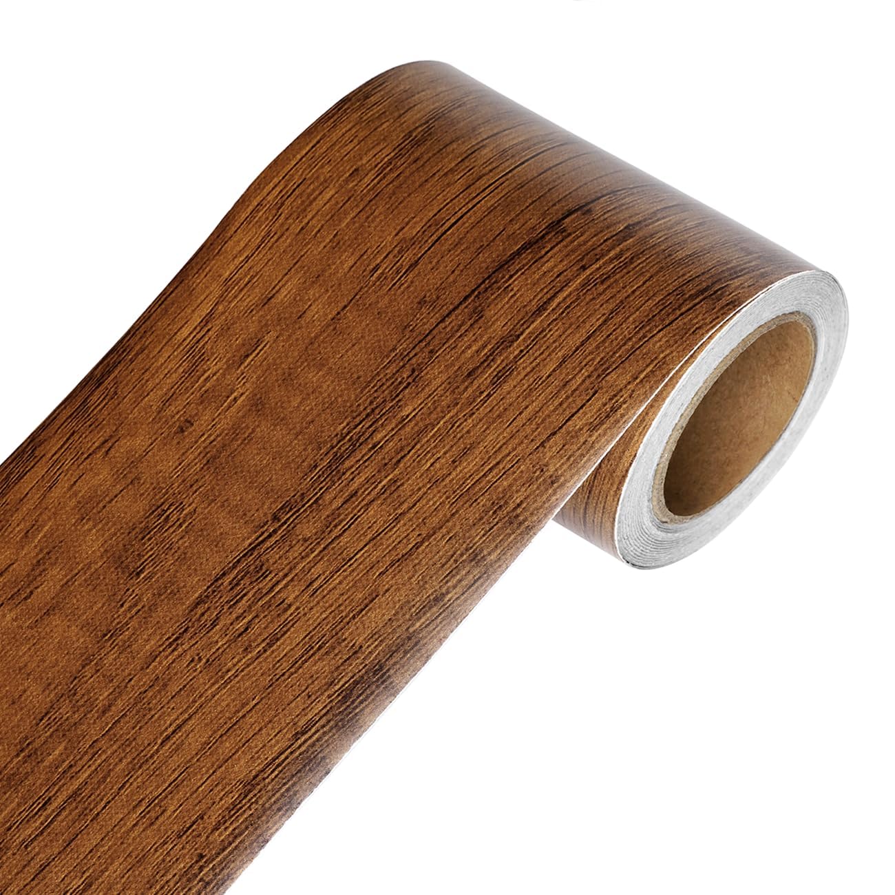 YENHOME Samoprzylepna listwa do tapet o wyglądzie drewna Corina Südulme dekoracyjna listwa przejściowa 7,6 cm x 600 cm