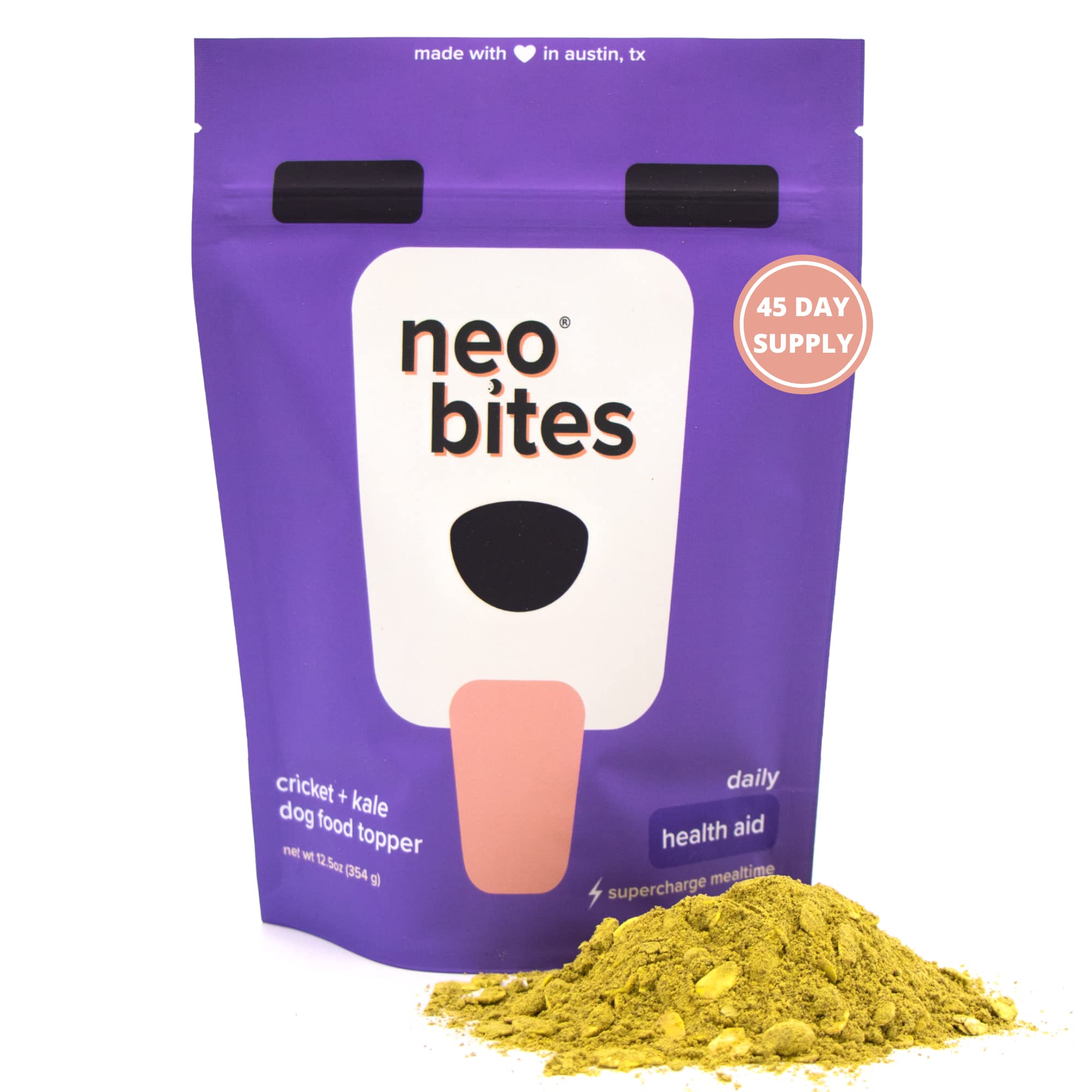 Buy Neo Bites Dog Food Topper, Cricket Protein, Vegan & Vegetarian Dog Food Alternative, Insect