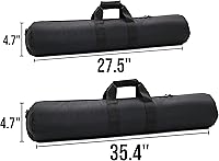 Vista 2 de Silfrae Bolsa de transporte acolchada para soportes ligeros, soporte de pluma y trípode