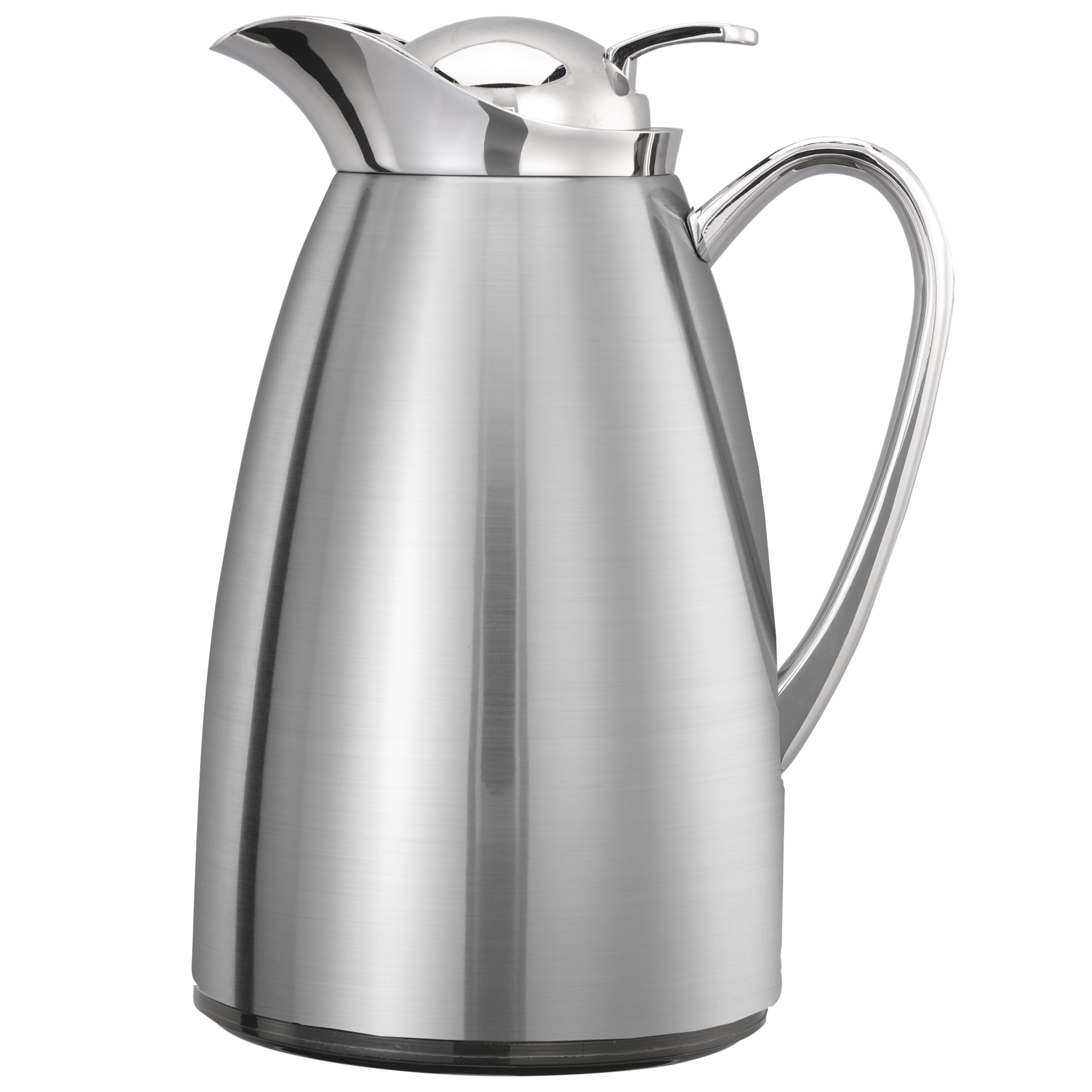 Classy Carafe by Service Ideas – 20.3 Ounces, 0.6 liters, Stainless Steel, Brushed, Model CJZ6BS