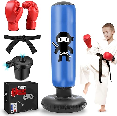 Juego de saco de boxeo para niños