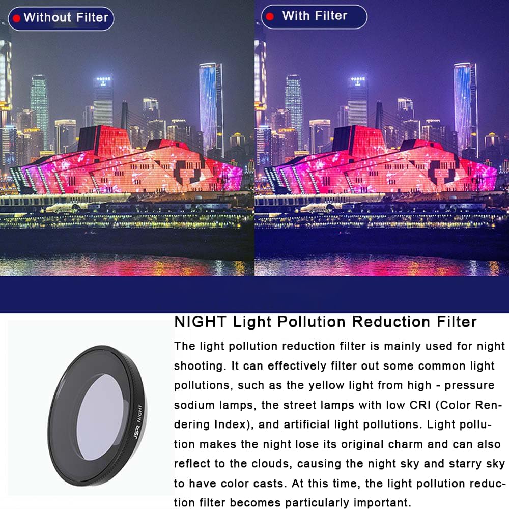 Camera Filter Compatible with 360 GO Ultra Mini Action Camera, Neutral Density Polarizing Filter Set Lens Protector (6in1)
