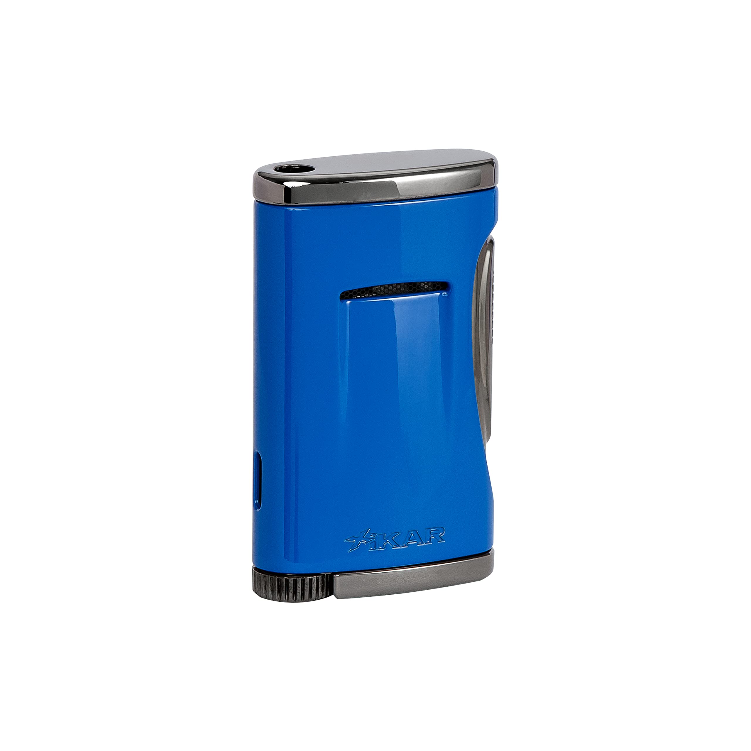 Xikar Xidris Single Jet Flame Lighter, High-Performance, Direct Inject Flame Technology, Cobalt Blue