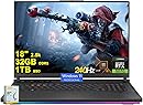 ASUS ROG Strix G18 G814 Gaming Laptop | 18" 2560x1600 240Hz 100% DCI-P3 | AMD 16-core Ryzen 9 9955HX (>i9-14900HX) | 32GB DDR5 1TB SSD | GeForce RTX 5070 DLSS4 | RGB Backlit Win11Pro w/DLCA Accessory