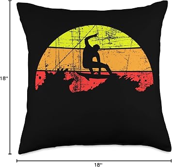 Surf Against the Sun Throw Pillow