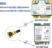 Bingfu U.FL IPX MHF4 - RP-SMA WiFi Antenna Kábel 30cm 2db - Intel AX200NGW 8265AC 7265AC 9560AC M.2 NGFF Hálózati Kártyákhoz 4