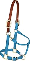 Vista 12 de Weaver Equine Breakaway Horse Halter, Supple Leather Crown, Adjustable Brass Throat Snap Halters for Horses, Equine Tack