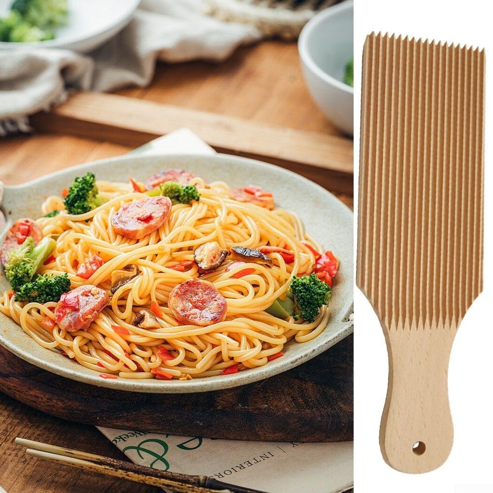 Kitchen Gnocchi Board, Wooden Pasta Maker Gnocchi Board, Manual Pasta Maker Butter Paddles Tool 24 X 7Cm, As Picture Show - Image 4