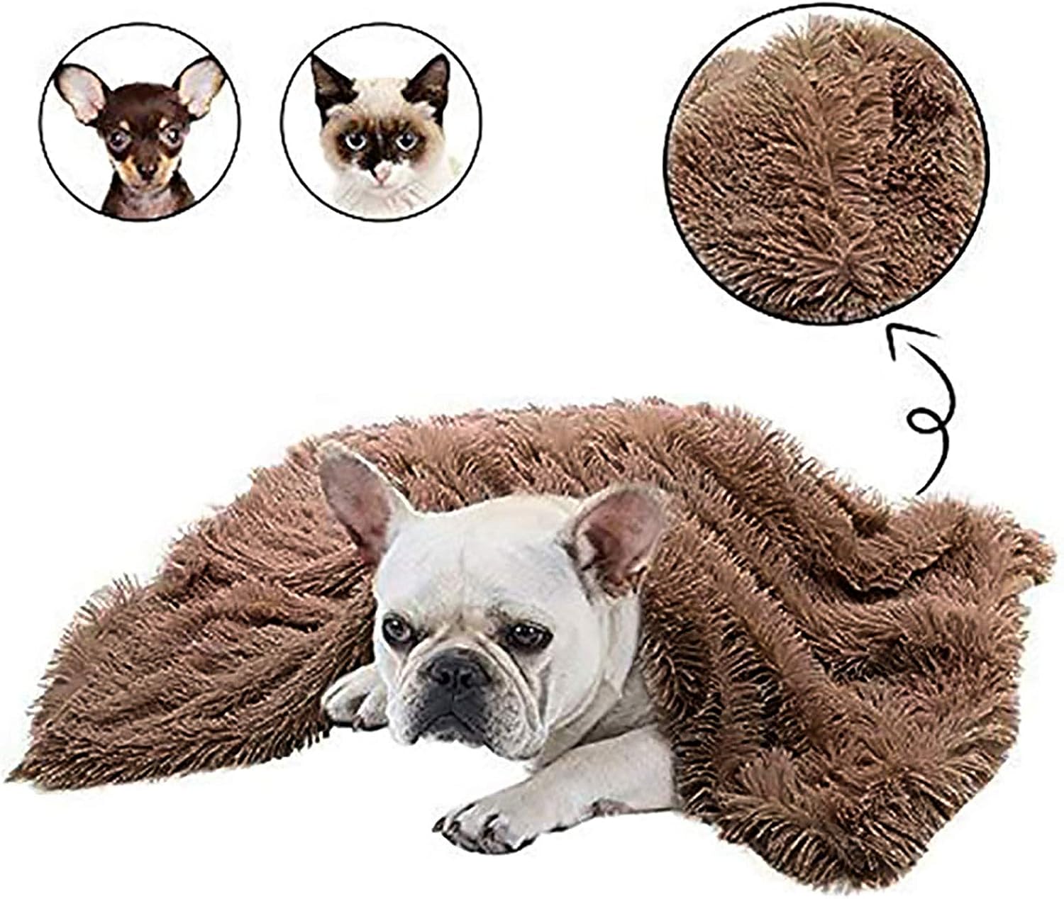 Cat Bed Cute Dog Bed Washable Pet Bed Cushion Donut Dog Bed Extra Soft Comfortable and Suitable for Cats and Small Medium Large Dogs (60 cm/23 inch Diameter)，Khaki