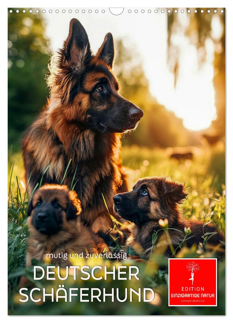 German Shepherd - courageous and reliable UK-Version (Wall Calendar 2026 DIN A3 Portrait), CALVENDO 12 Month Wall Calendar โ image 1