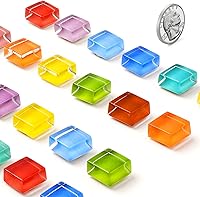 Vista 2 de FINDMAG 24 Piezas Imanes para Refrigerador, Lindos Imanes para Pizarra Blanca, Aula, Imán Transparente para Refrigerador para Imagen, Cocina, Lindo