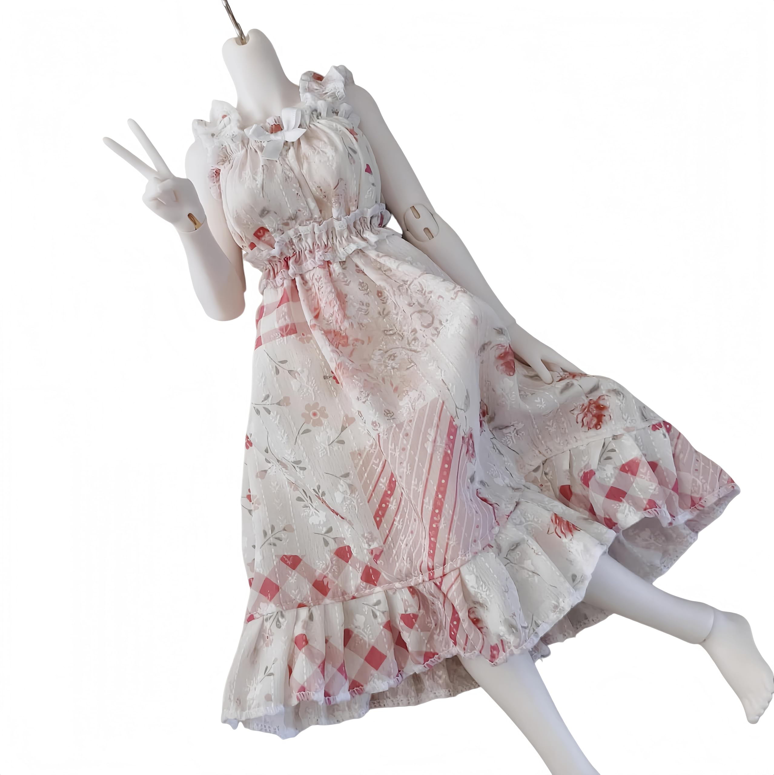 YHYQiFei Bjd Doll Clothes,Ball Jointed Doll Clothes,Handmade,Fashion Styles Set,Suitable for 1/3 1/4 Bjd Dolls (Pink 1/4)