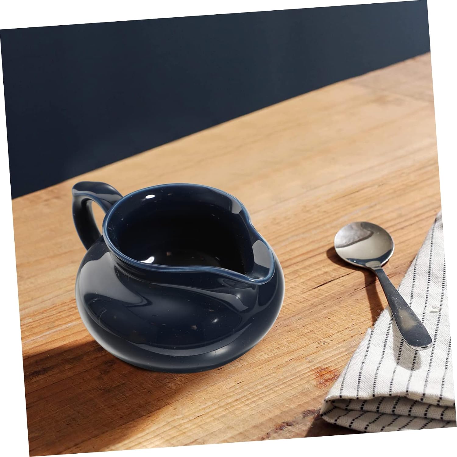 Ceramic Gravy Boat Sauce Cup One Piece Multi Function Blue